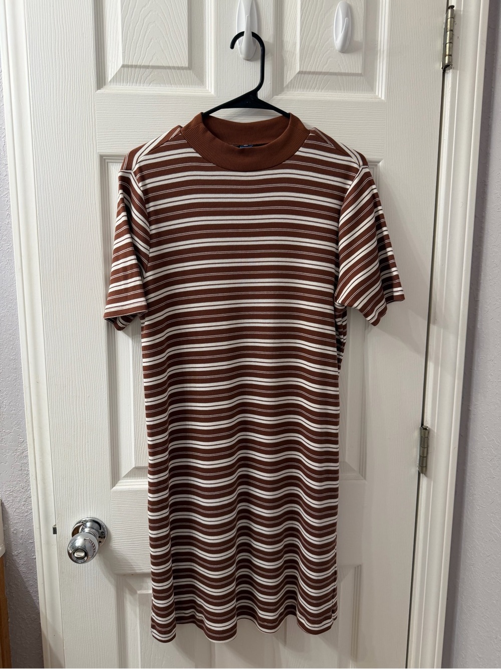 Old Navy Vintage Crewneck Mini T-Shirt Dress Striped Women’s Size L